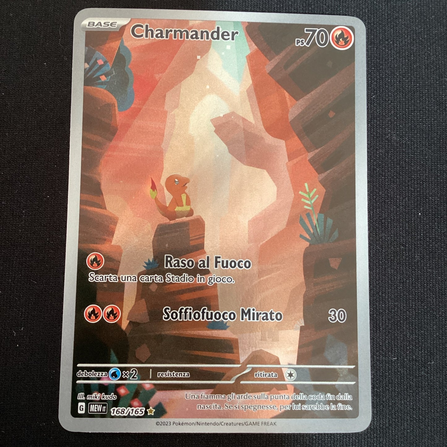 168-165 Charmander Illustrazione MEW 151 ITA NM