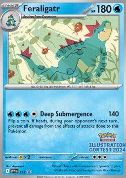 Promo Feraligatr Illustration Contest 2024 SVP 213 Promo Scarlatto e Violetto ENG NM