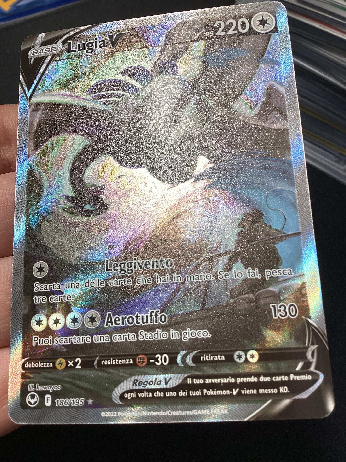 186-195 Lugia V Alternative Art SIT Tempesta Argentata ITALIANO NM