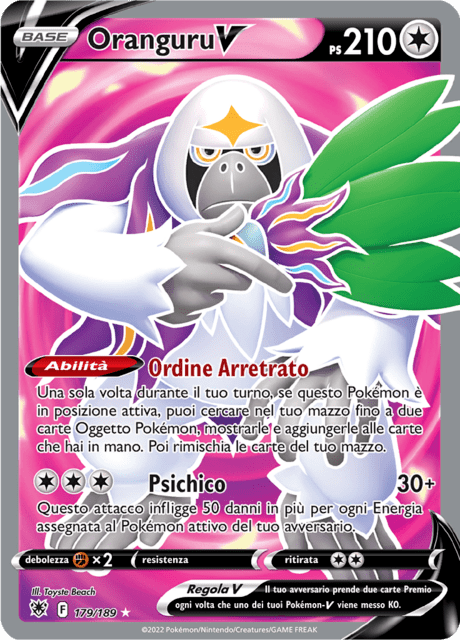 179-189 Oranguru V Full Art ASR Lucentezza Siderale ITA NM