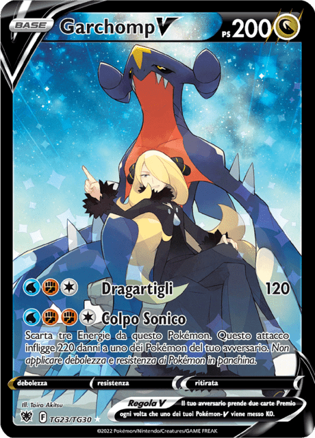 239-189 TG23-TG30 Garchomp V Trainer Gallery ASR Lucentezza Siderale ITA NM