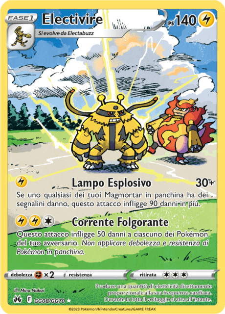 168-159 GG08-GG70 Electivire Galleria Di Galar CRZ Zenit Regale ITA NM