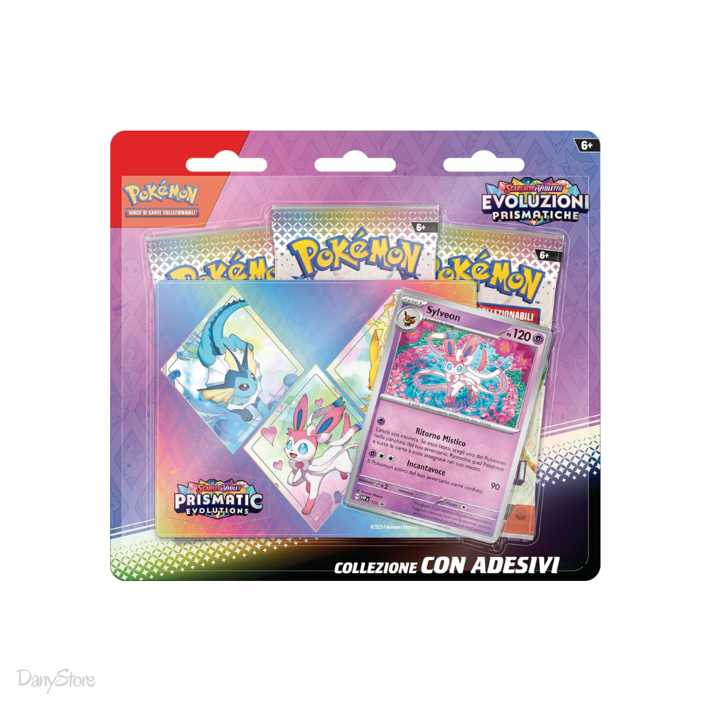 Collezione Evoluzioni Prismatiche con Adesivo Sylveon ITA