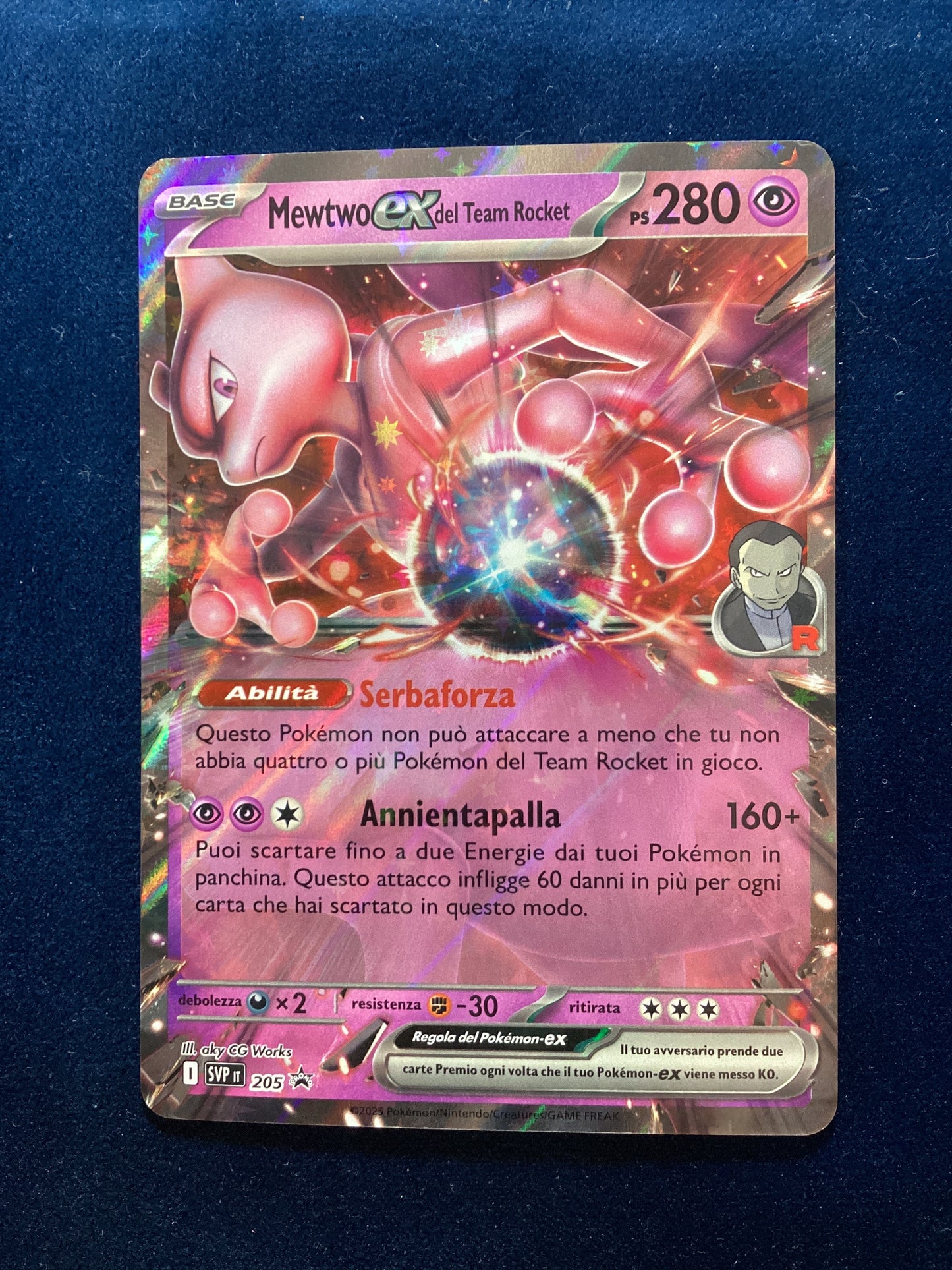 Promo SVP205 Mewtwo ex Del Team Rocket ITA NM