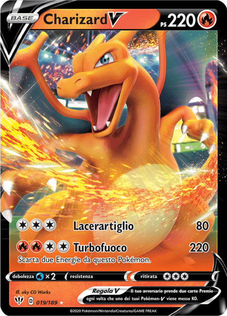 019-189 Charizard V DAA Fiamme Oscure ITA NM