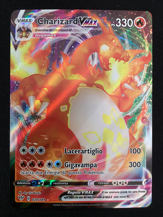 020-189 Charizard VMAX DAA Fiamme Oscure ITA NM