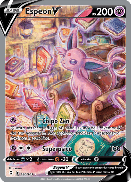180-203 Espeon V Alternative Art EVS Evoluzioni Eteree ITA EX