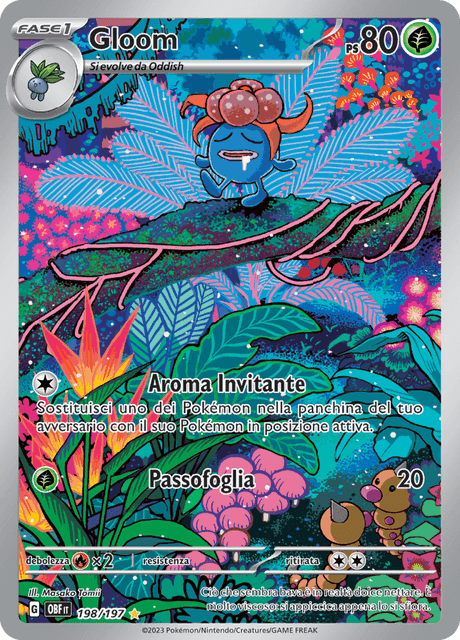 198-197 Gloom Illustrazione Rara OBF Ossidiana Infuocata ITA NM
