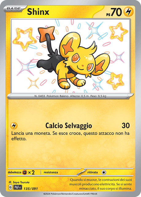 135-091 Shinx Shiny PAF Destino DI Paldea ITA NM