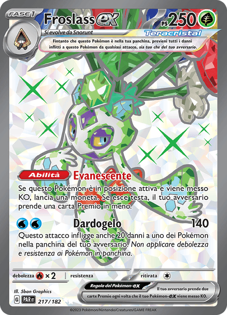 217-182 Froslass ex Teracristal Full Art PAR Paradosso Temporale ITA NM