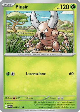 003-131 Pinsir Comune Reverse PRE Evoluzioni Prismatiche ITA NM