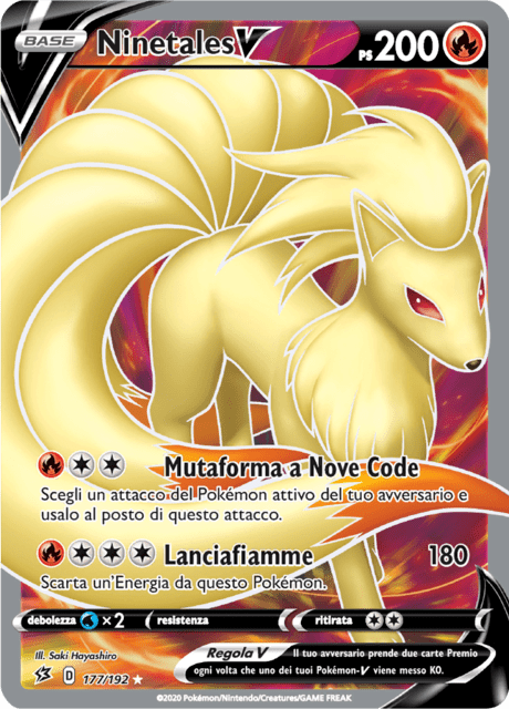 177-192 Ninetales V RCL Fragore Ribelle ITA NM