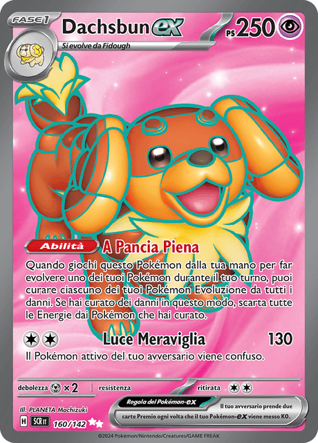 160-142 Dachsbun ex Full Art SCR Corona astrale ITA NM