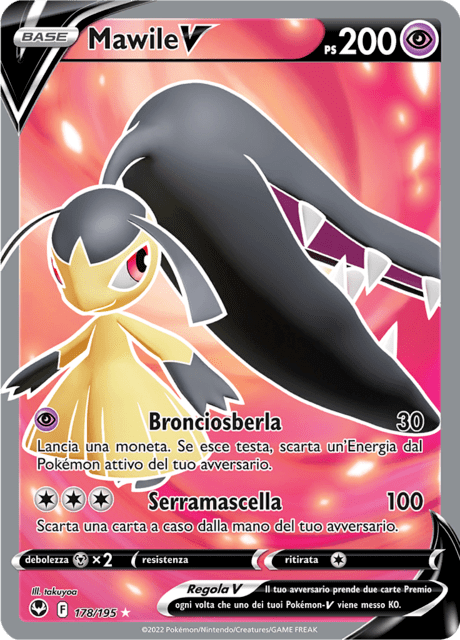 178-195 Mawile V Full Art SIT Tempesta Argentata ITA NM