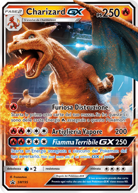 Promo SM195 Charizard GX ITA NM
