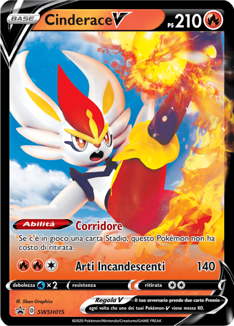 Promo SWSH015 Cinderace V ITA NM