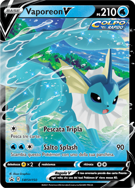Promo SWSH150 Vaporeon V ITA NM