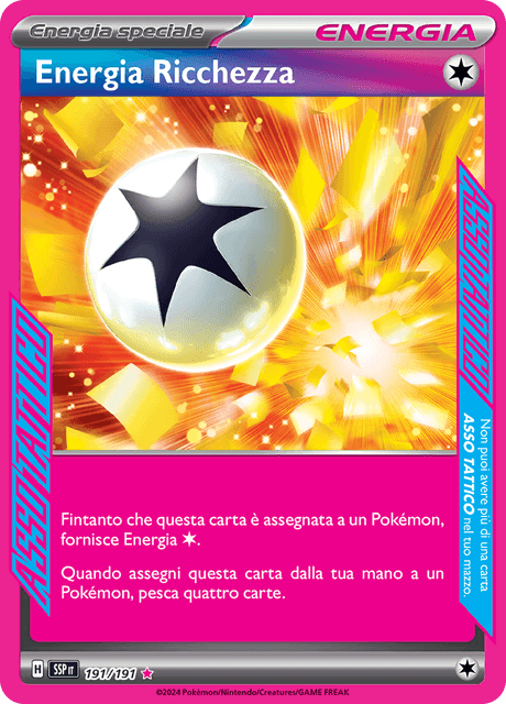 191-191 Energia Ricchezza Holo SSP Scintille Folgoranti ITA NM