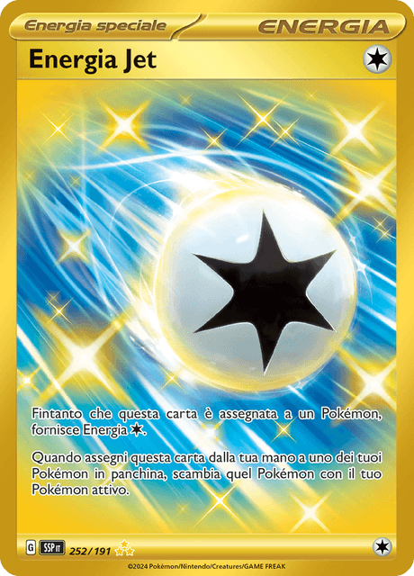 252-191 Energia Jet Gold Rara Segreta SSP Scintille Folgoranti ITA NM