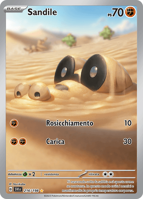 216-198 Sandile Illustrazione Rara SVI Scarlatto e Violetto ITA NM