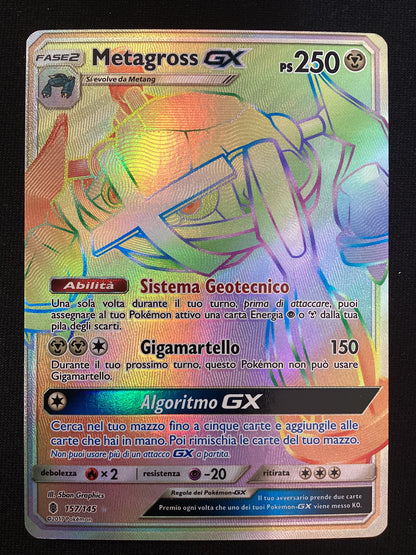 157-145 Metagross GX Rara Segreta GRI Guardiani Nascenti ITA EXCELLENT