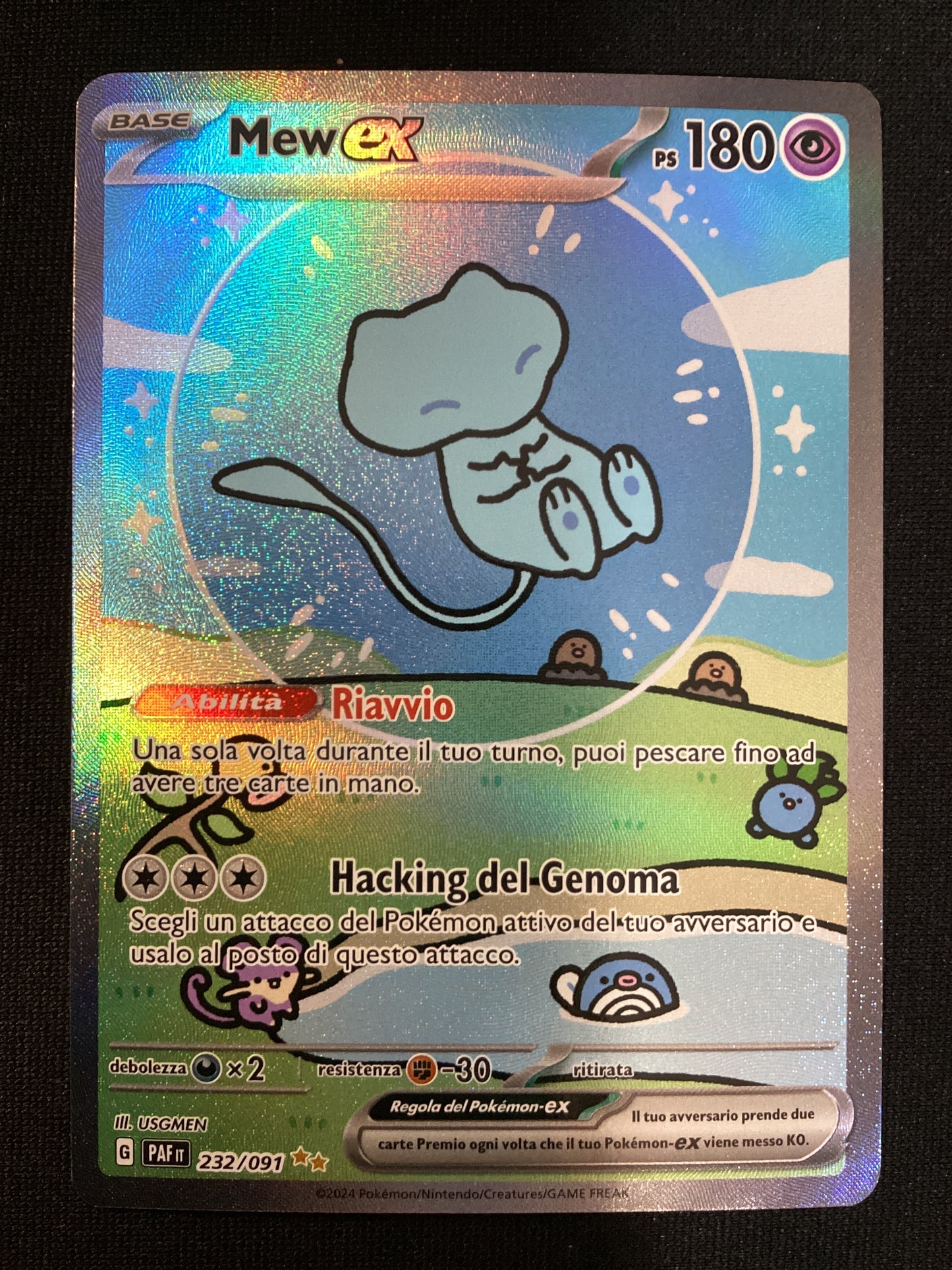 232-091 Mew ex Ultrarara Shiny Alternative Art PAF Destino di Paldea ITA NM