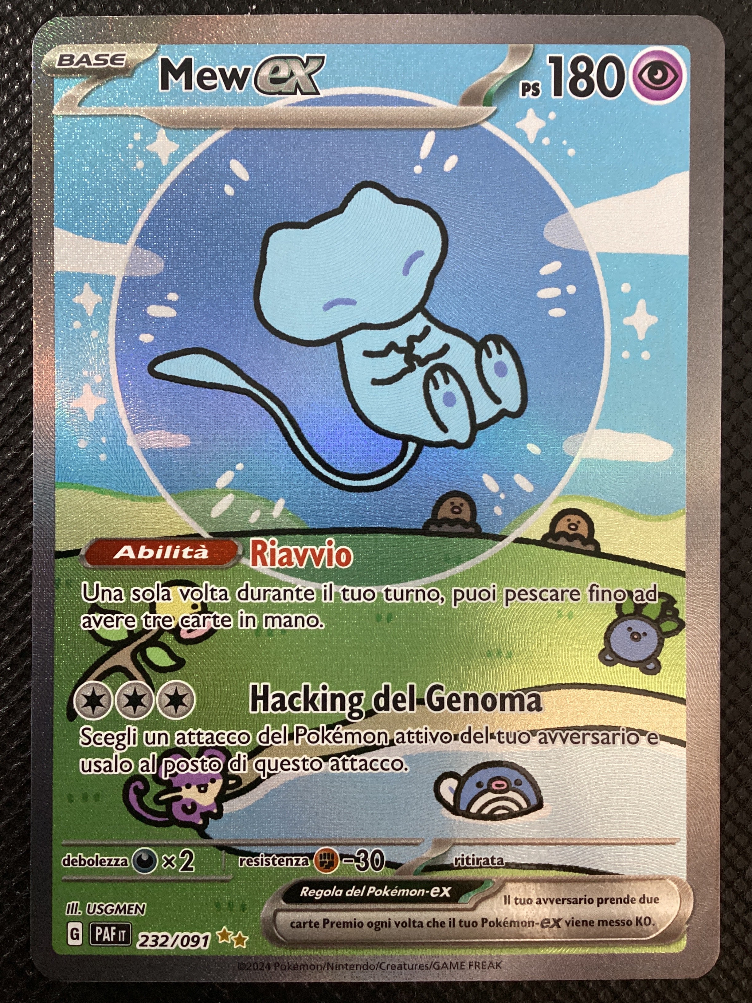 232-091 Mew ex Ultrarara Shiny Alternative Art PAF Destino di Paldea ITA NM