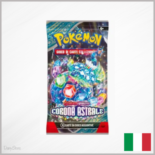 Bustina singola Pokémon Corona Astrale Scarlatto e Violetto lingua italiana fronte