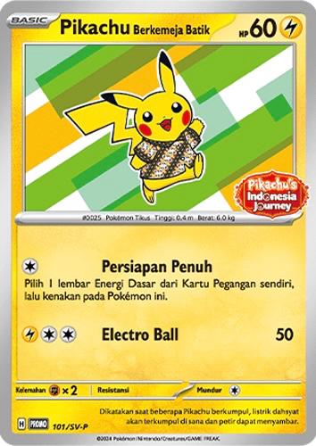 SV-P 101 Pikachu Wearing a Batik Shirt Indonesian Promos (Sealed)