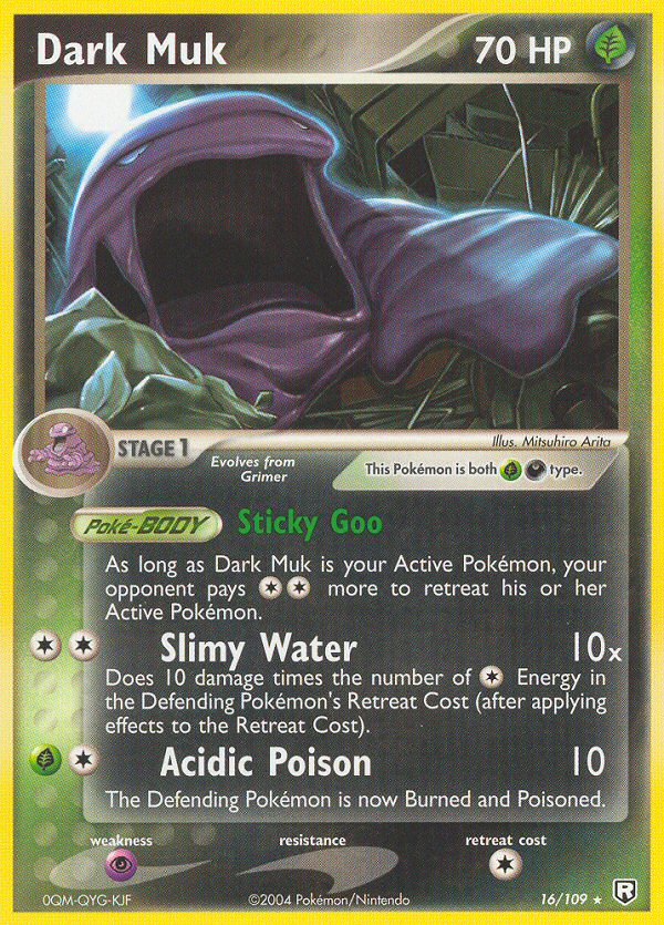 16-109 Dark Muk TRR EX Team Rocket Returns ENG EXCELLENT