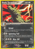 19-109 Dark Tyranitar TRR EX Team Rocket Returns ENG GOOD