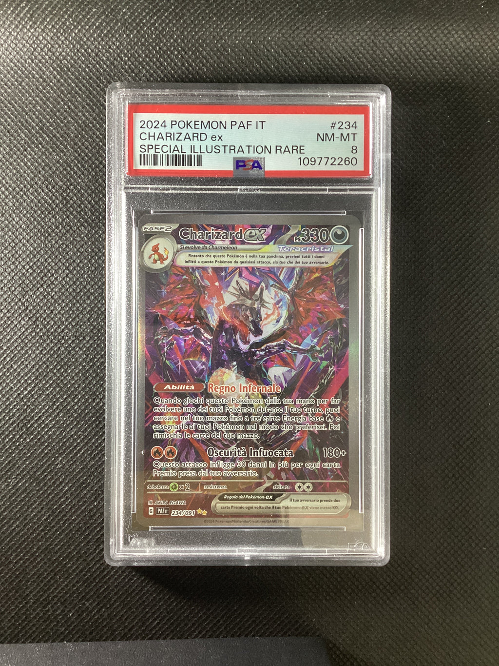 Pokémon Charizard Ex Teracristal - Destino Di Paldea - PAF 234-091 PSA 8 NM-MT 109772260 ITA