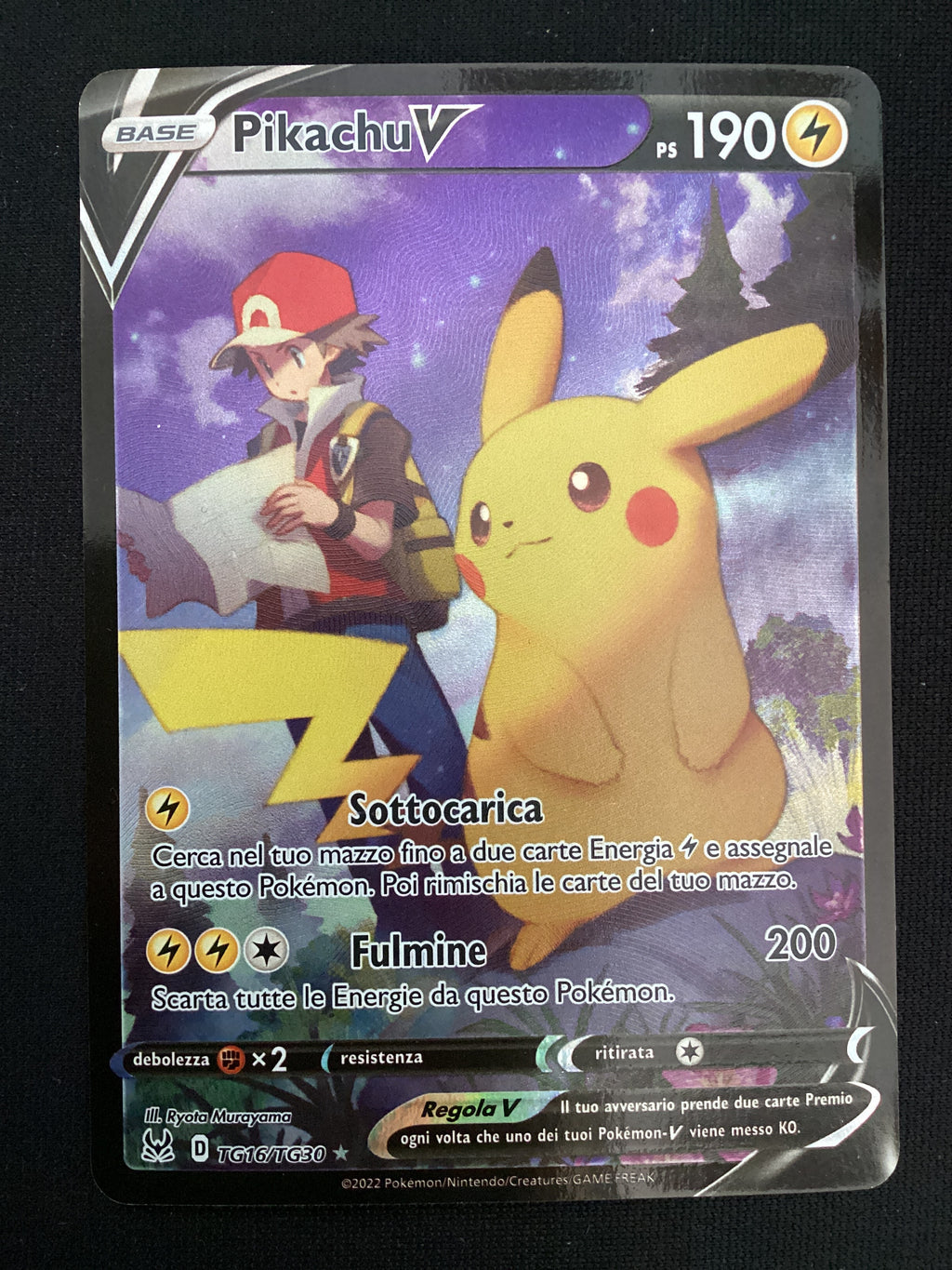 TG16-TG30 Pikachu V Trainer Gallery LOR Origine Perduta ITA NM