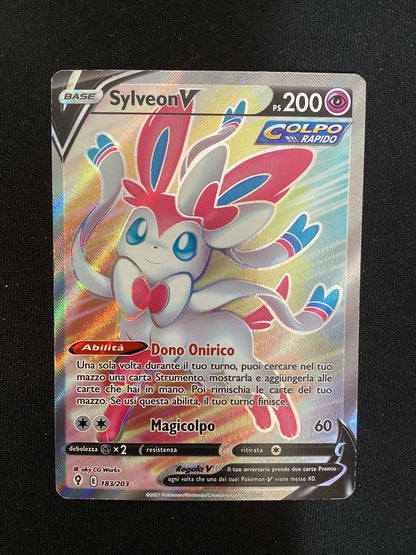 183-203 Sylveon V Full Art EVS Evoluzioni Eteree ITA EX/GD