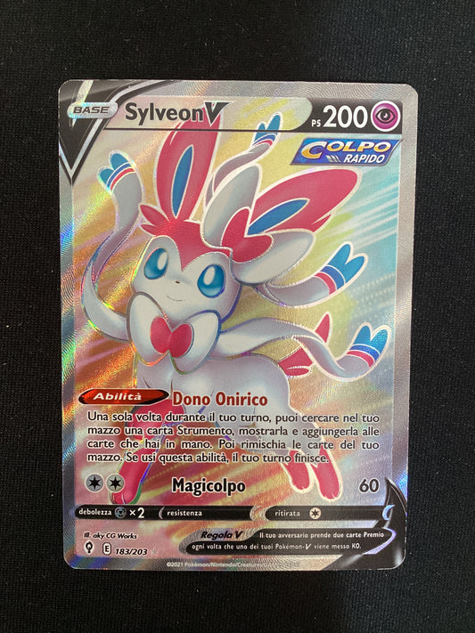 183-203 Sylveon V Full Art EVS Evoluzioni Eteree ITA EX/GD