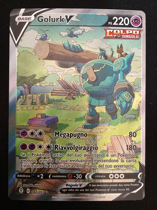 182-203 Golurk V Alternative Art EVS Evoluzioni Eteree ITA NM