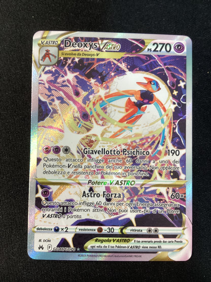 206-159 GG46-GG70 Deoxys V Astro Galleria Di Galar CRZ Zenit Regale ITA NM