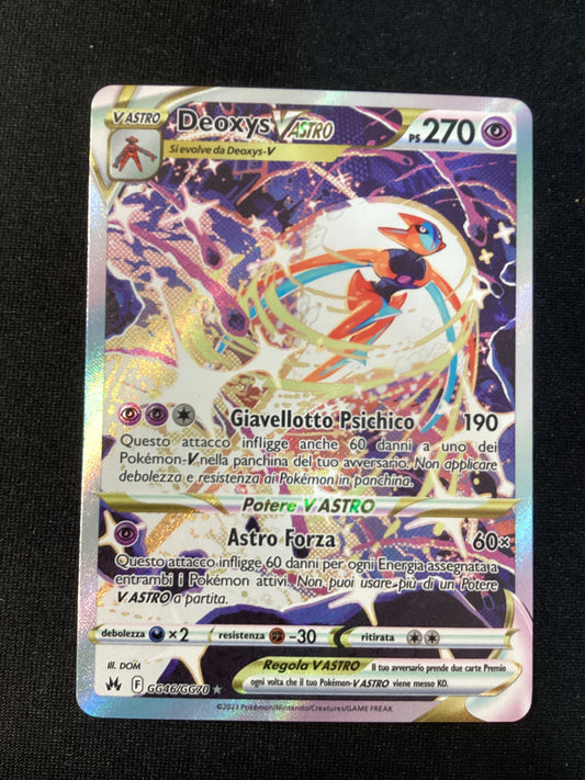206-159 GG46-GG70 Deoxys V Astro Galleria Di Galar CRZ Zenit Regale ITA NM