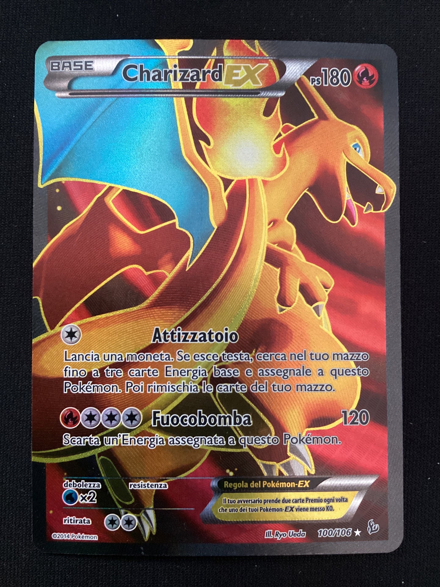 100-106 Charizard EX Full Art FLF Fuoco Infernale ITA EXCELLENT