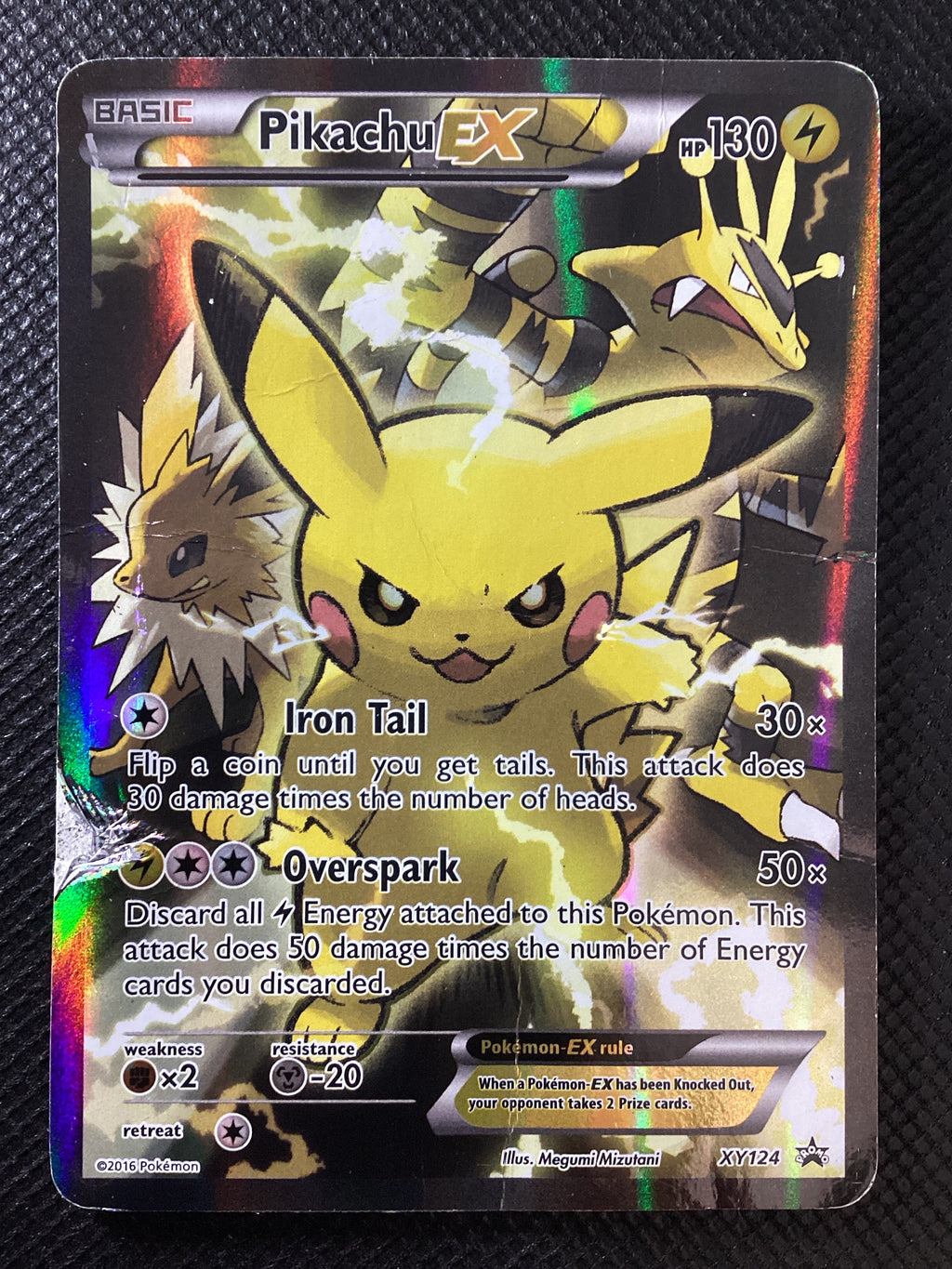 124 Pikachu ex XYPR XY 124 Black Star Promos ENG POOR