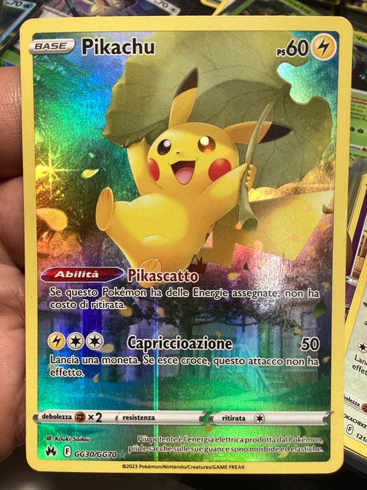 190-159 GG30-GG70 Pikachu Galleria Di Galar CRZ Zenit Regale ITA POOR (Piega SUL DAVANTI)