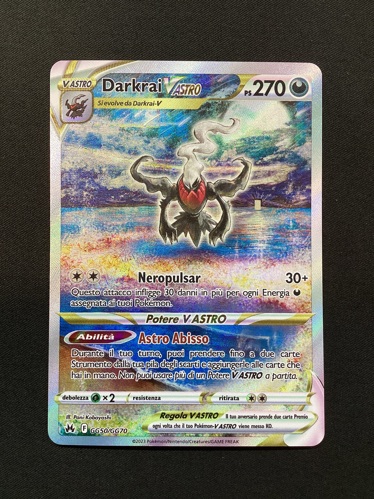 210-159 GG50-GG70 Darkrai V Astro Galleria Di Galar CRZ Zenit Regale ITA NM