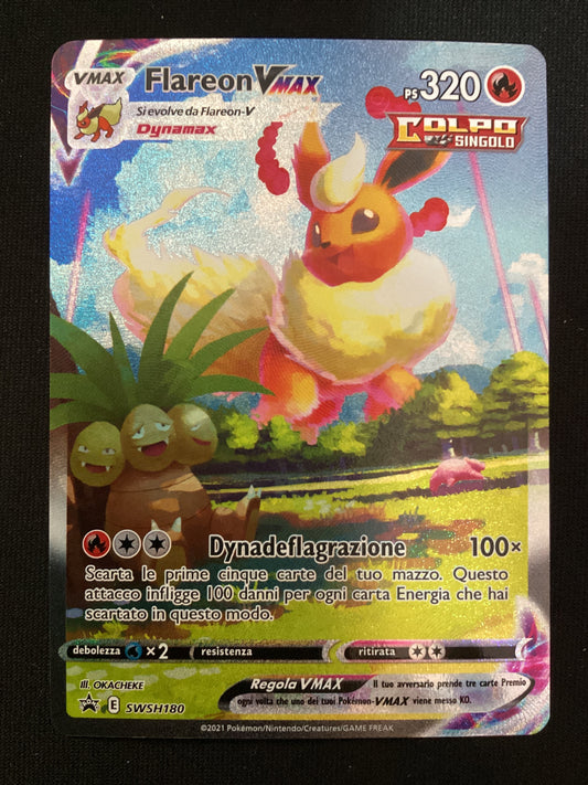 Promo SWSH180 Flareon VMAX Alternative Art Promo Spada e Scudo ITA NM