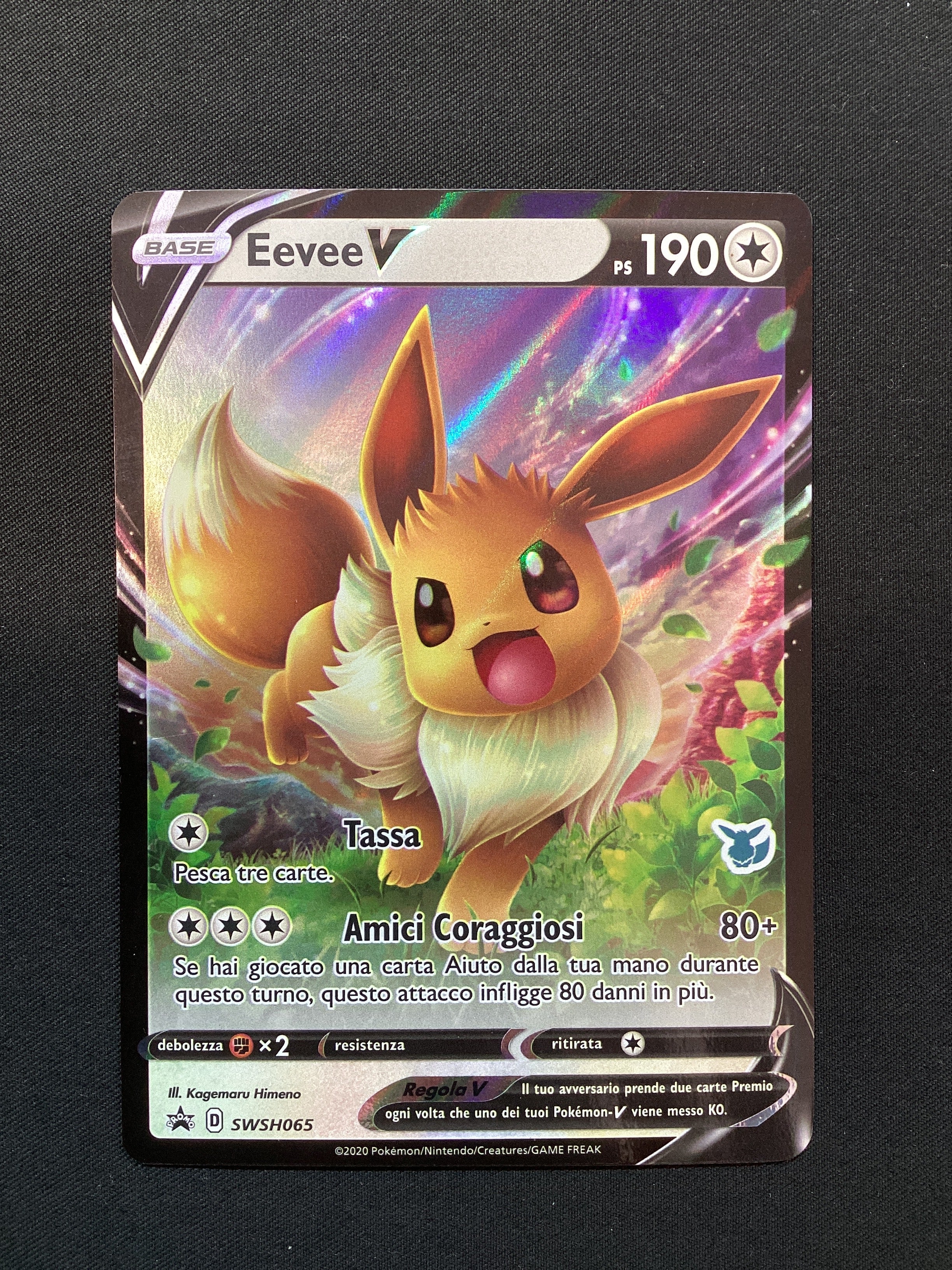 Promo SWSH065 Eevee V Promo Spada e Scudo Stamped Accademia Lotta  ITA NM