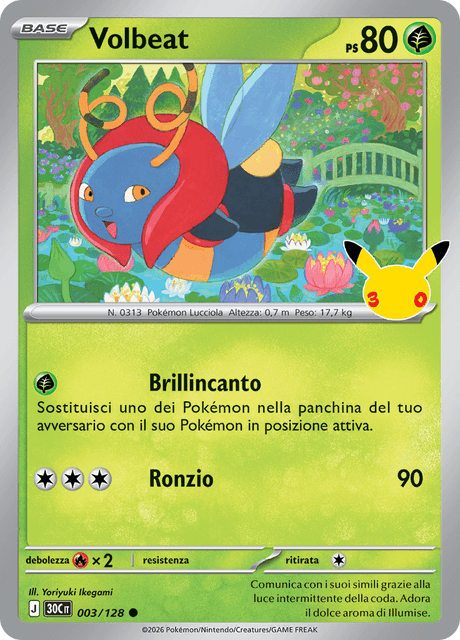 003-128 Volbeat Holo 30C 30º Anniversario ITA NM