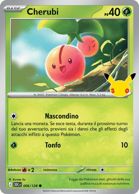 006-128 Cherubi Holo 30C 30º Anniversario ITA NM