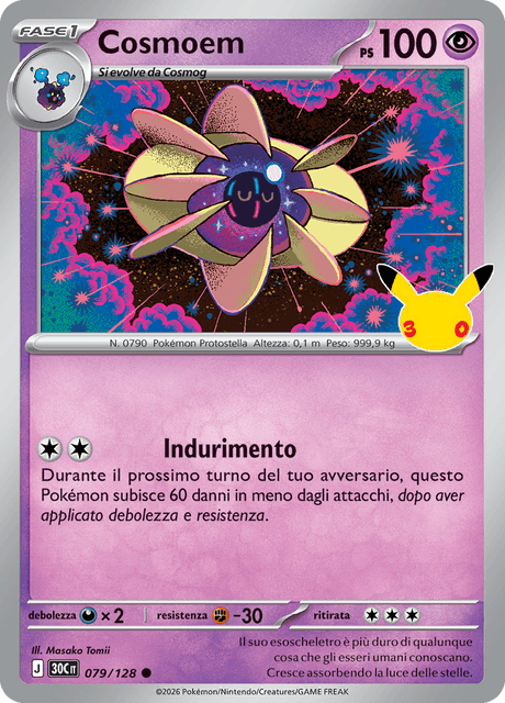 079-128 Cosmoem Holo 30C 30º Anniversario ITA NM