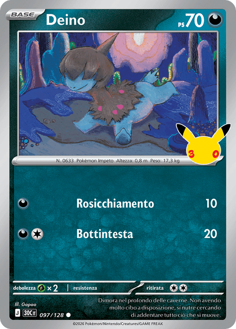 097-128 Deino Holo 30C 30º Anniversario ITA NM