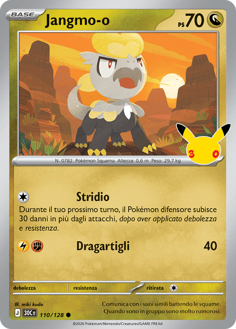110-128 Jangmo-o Holo 30C 30º Anniversario ITA NM