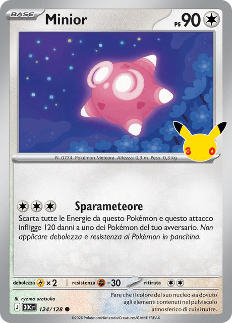 124-128 Minior Holo 30C 30º Anniversario ITA NM